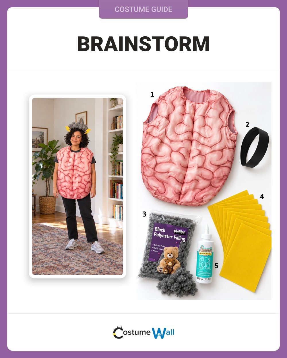 Brainstorm Costume Guide | Costume Wall