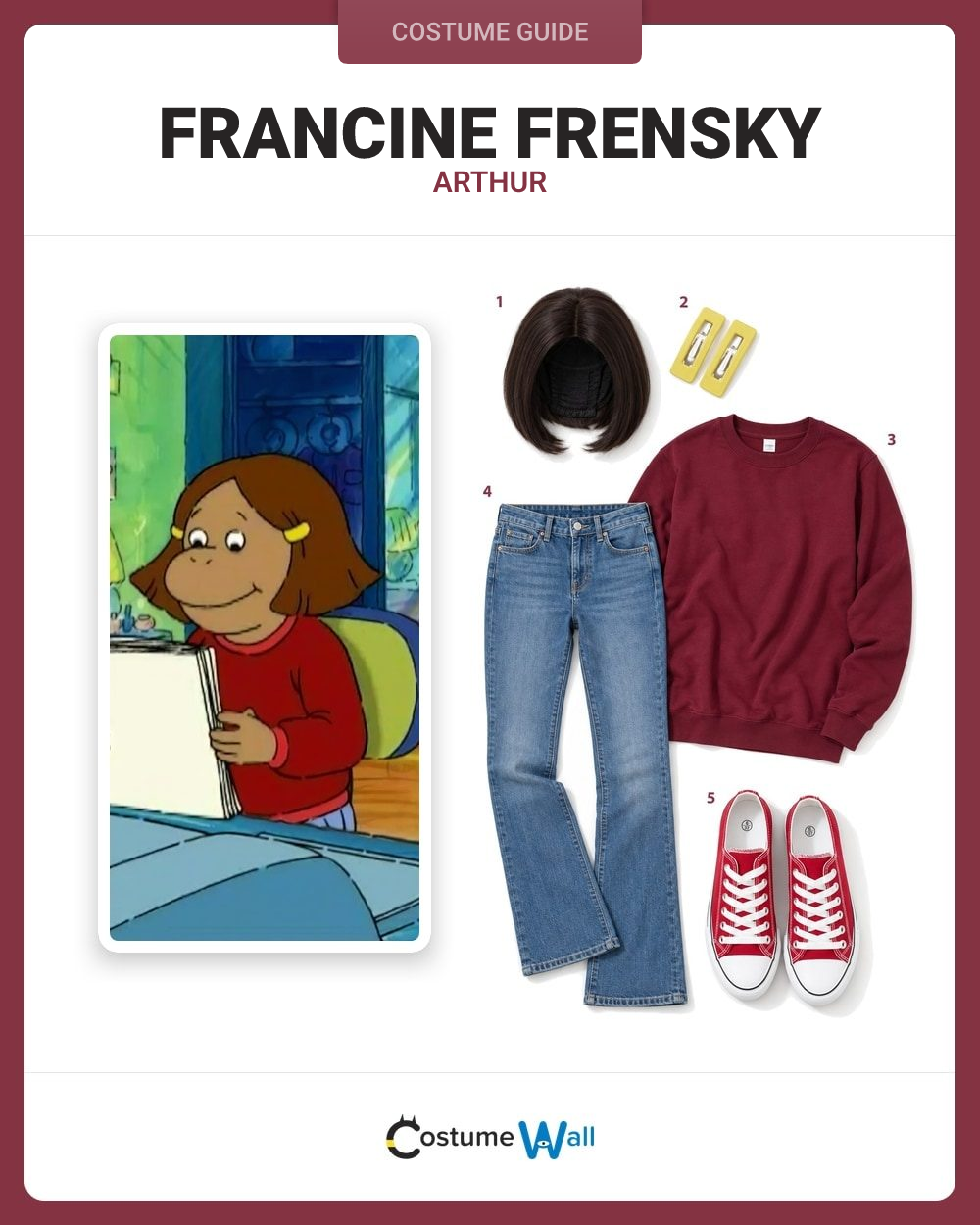 Francine Frensky from Arthur costume guide
