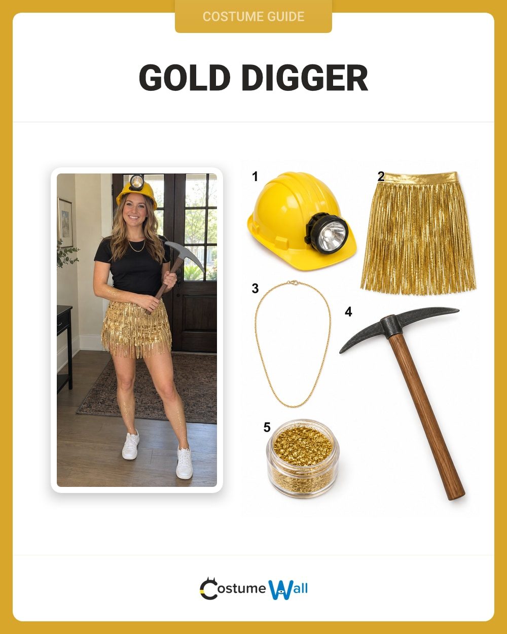gold digger dress up Costume Guide a-line prom dresses