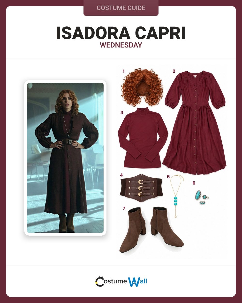 Isadora Capri Costume Guide – Wednesday (Netflix)
