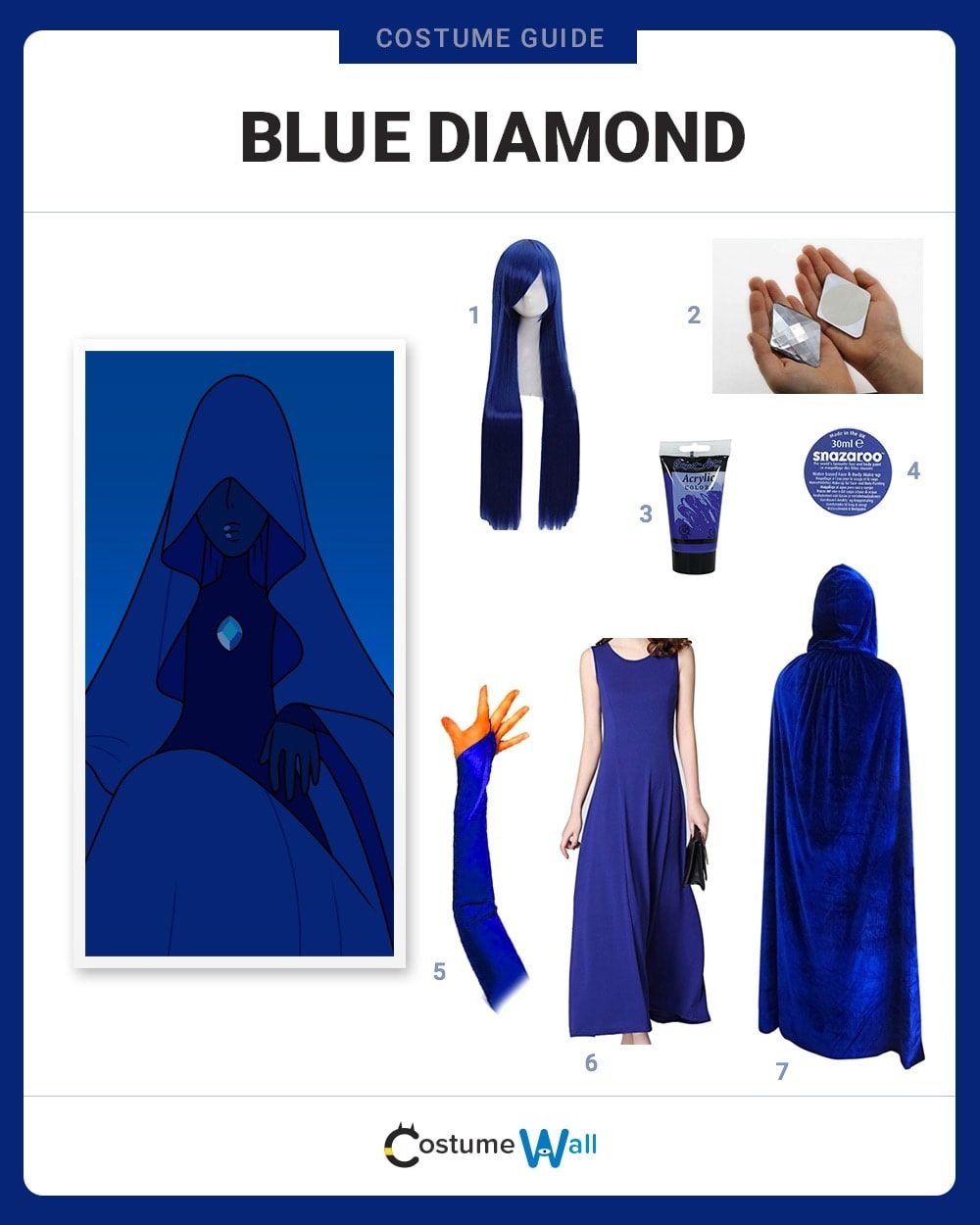 blue diamond steven universe dress Like Costume Size:ONE SIZE V-Neckline Dress Women's Elegant Lace Backless