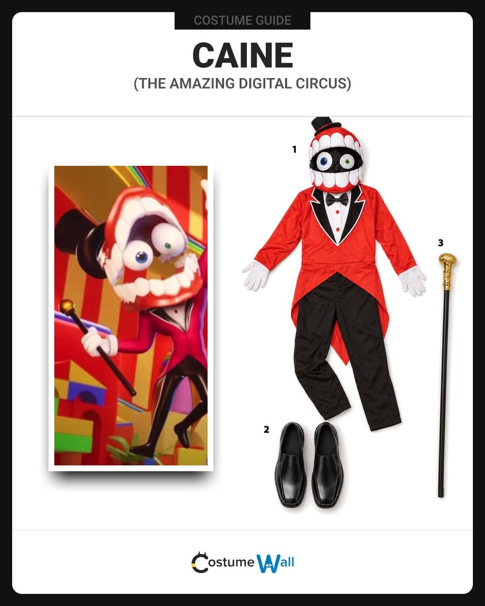 Caine costume guide