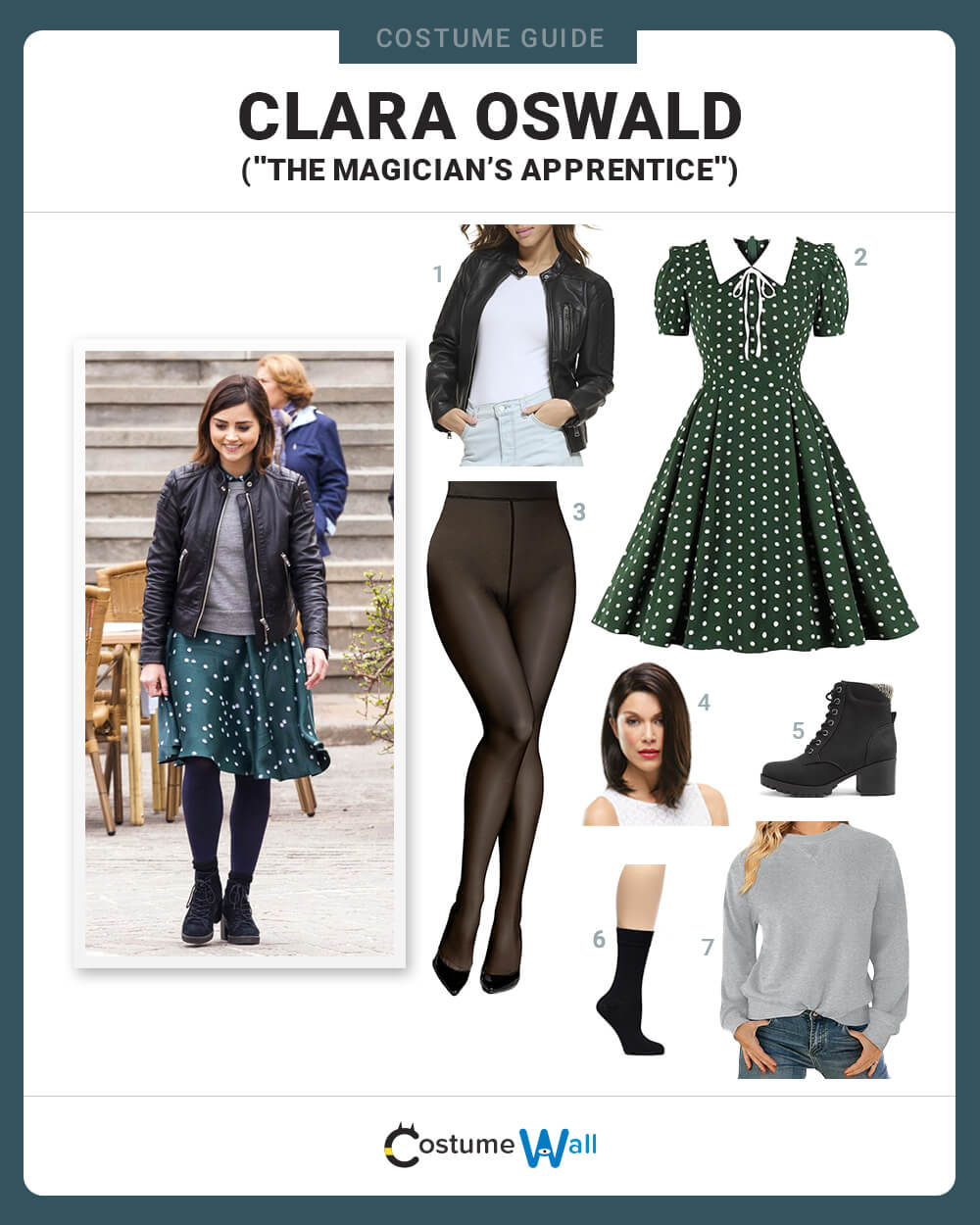 clara oswald green dress (The Magician's Apprentice) Costume Guide – Doctor Who badge--new arrivals