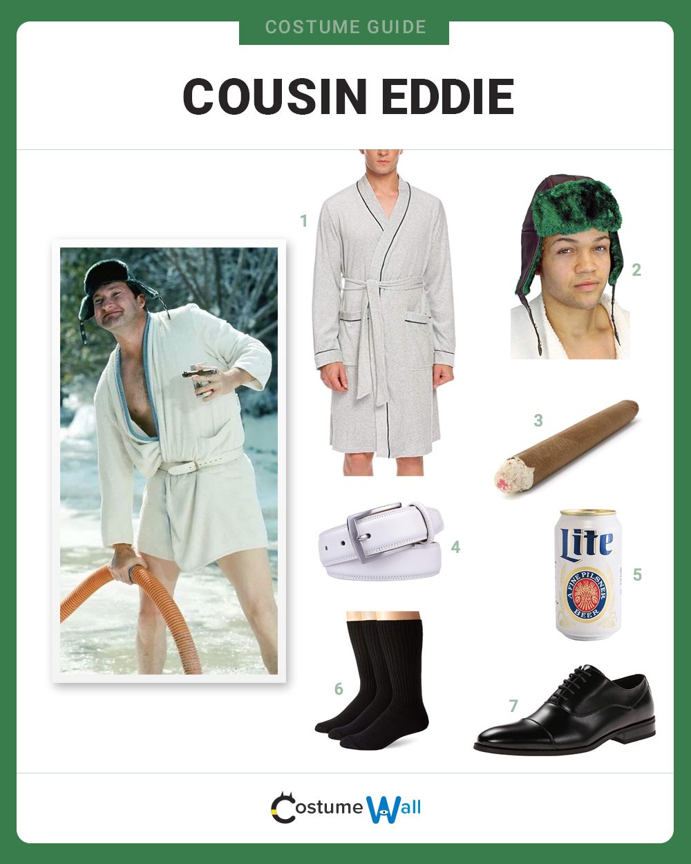 christmas puns to dress up Cousin Eddie Costume Guide – National Lampoon Vacation colour: burgundy