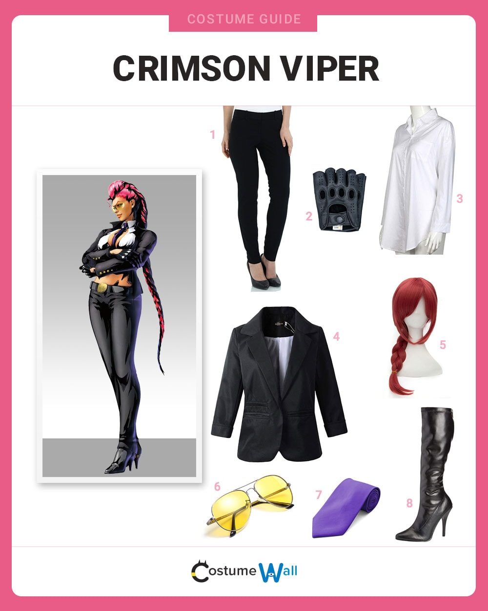 Crimson Viper costume guide