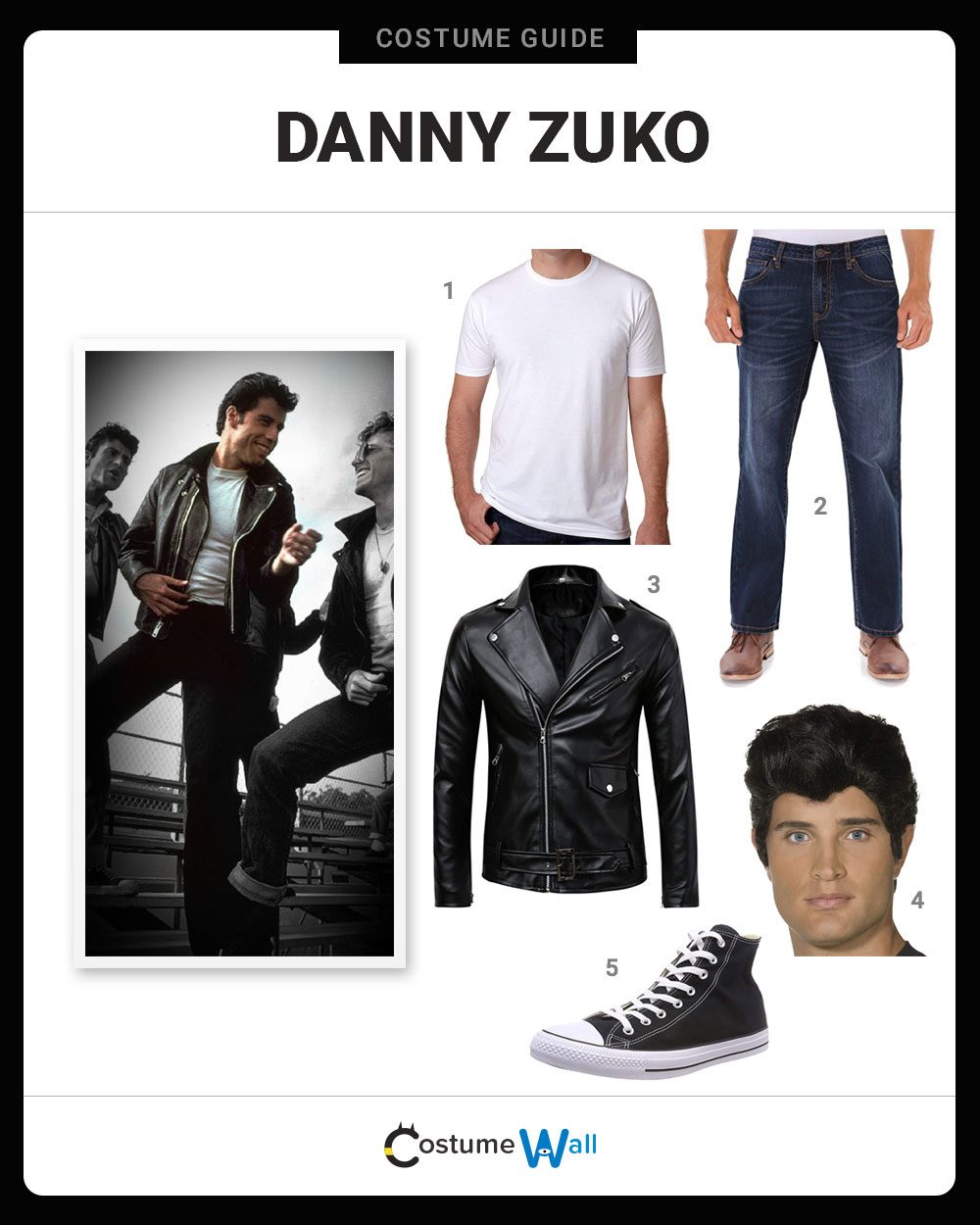 how to dress up like grease Danny Zuko Costume Guide – 50's grease fashion