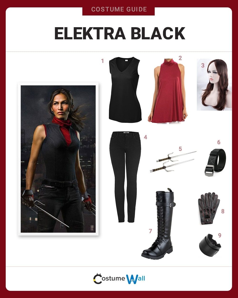 Elektra Black Costume