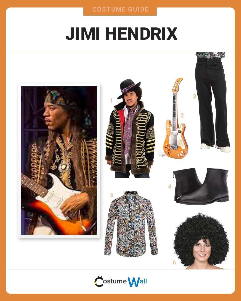 Jimi Hendrix costume guide
