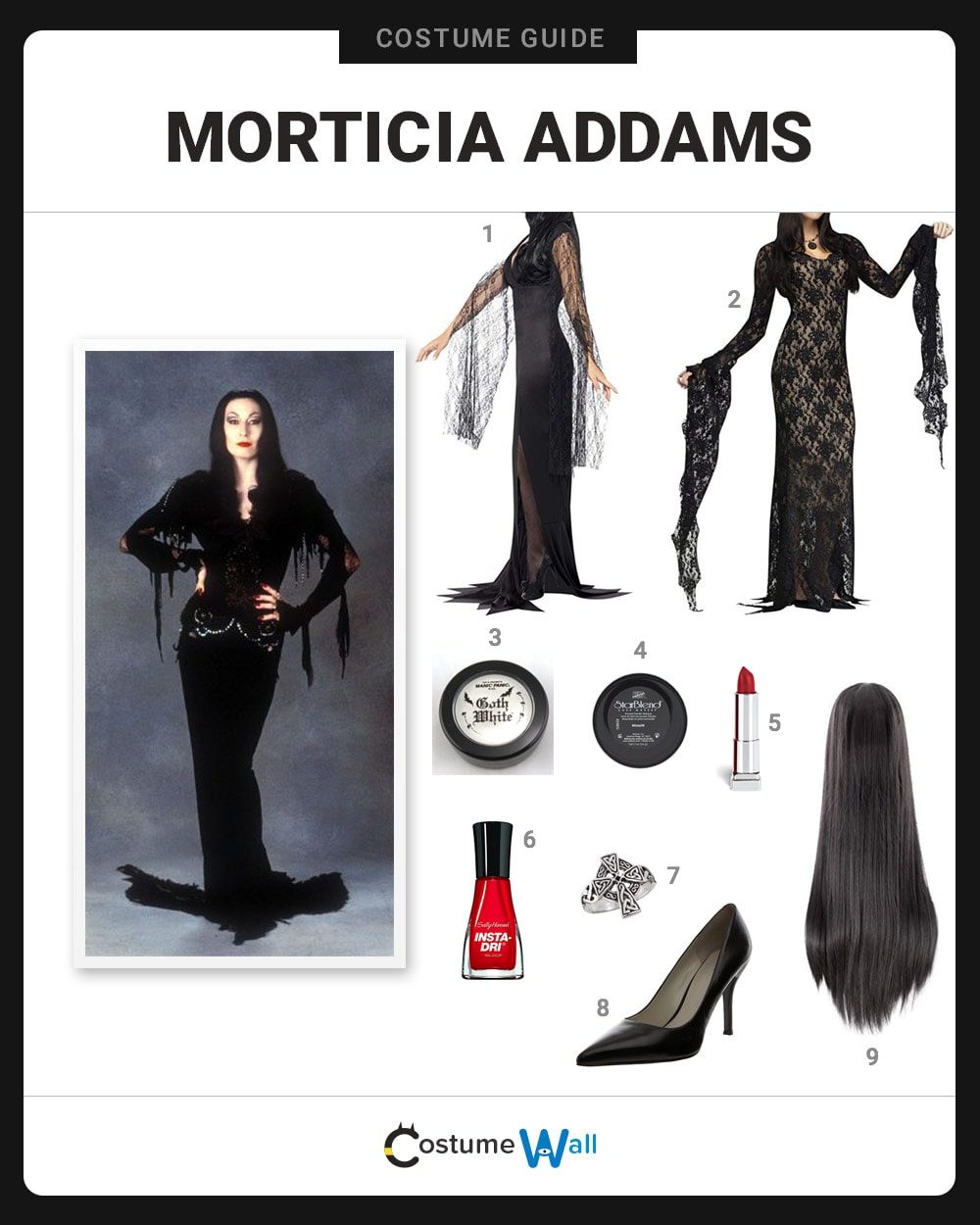 Morticia Addams Costume Guide – The Addams Family