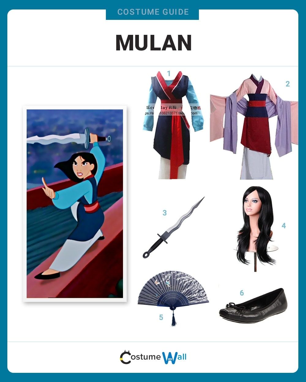 Mulan costume guide