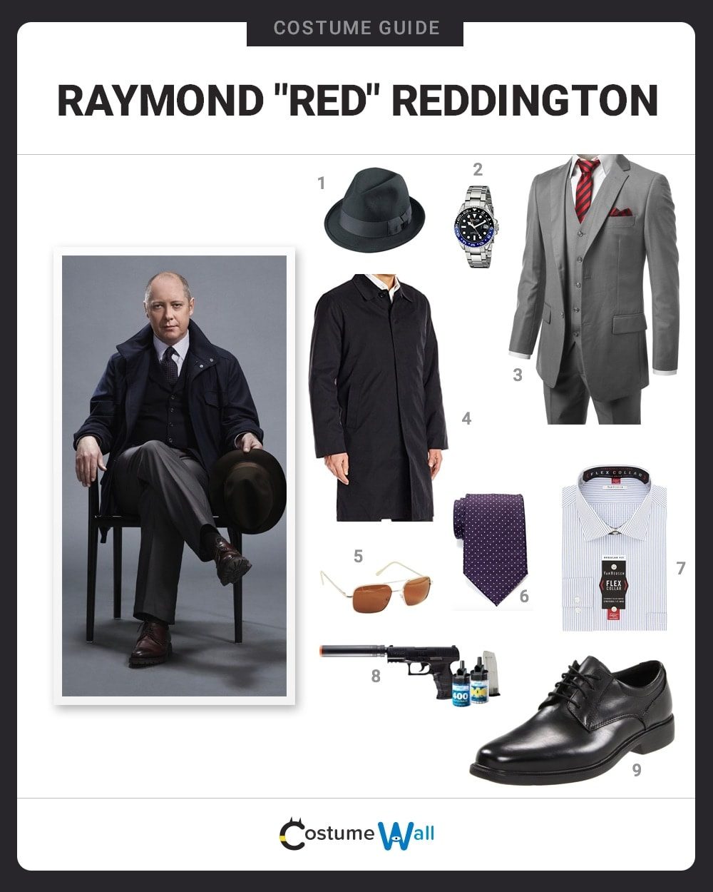 Raymond "Red" Reddington costume guide