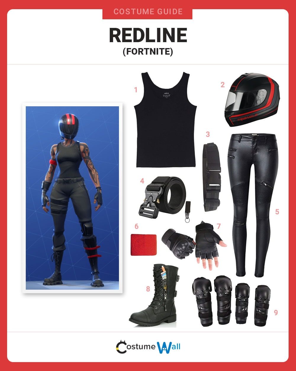 Redline costume guide