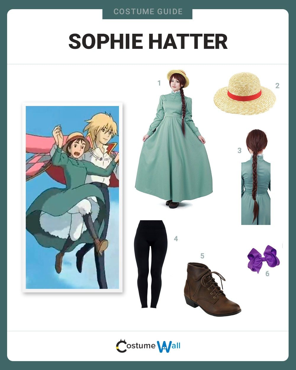sophie hatter green dress Costume Guide – Howl's Moving Castle sophie hatter blue dress