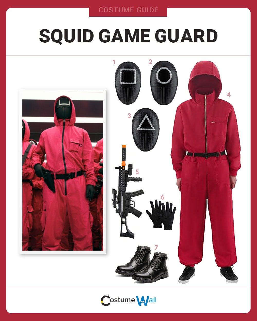 Squid Game Guard Costume