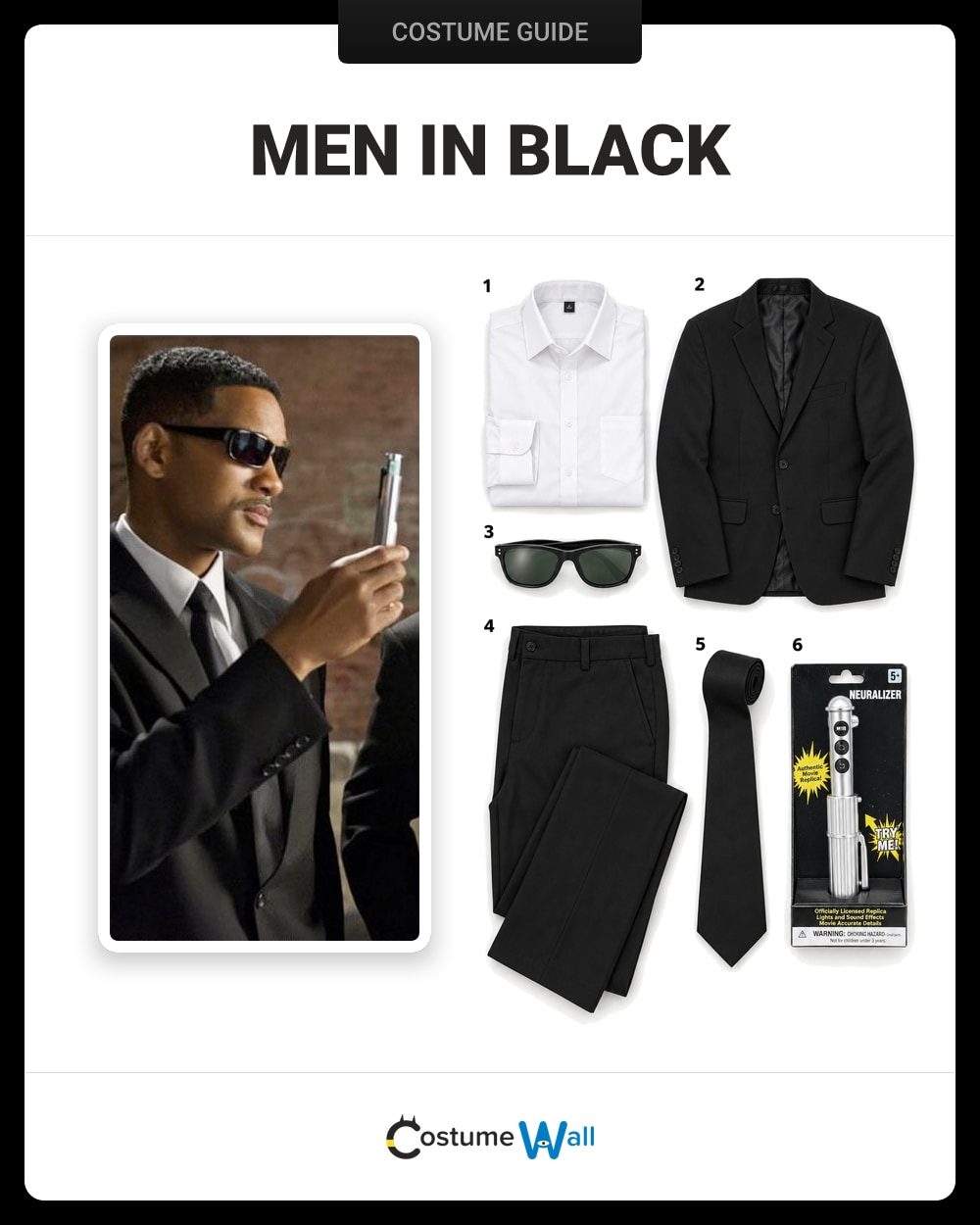 Men in Black Costume: Easy DIY Agent Outfit