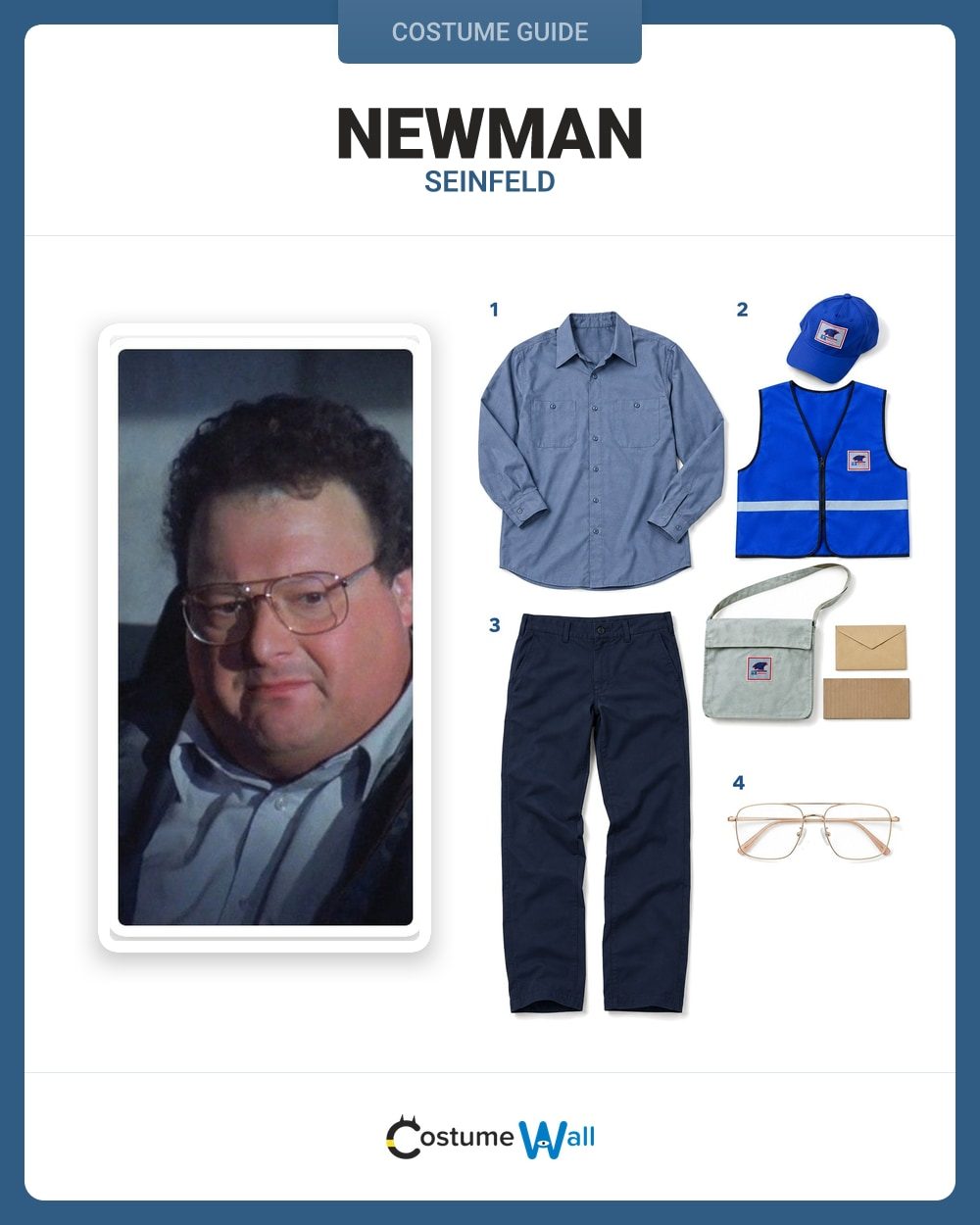 Newman (Seinfeld) costume guide