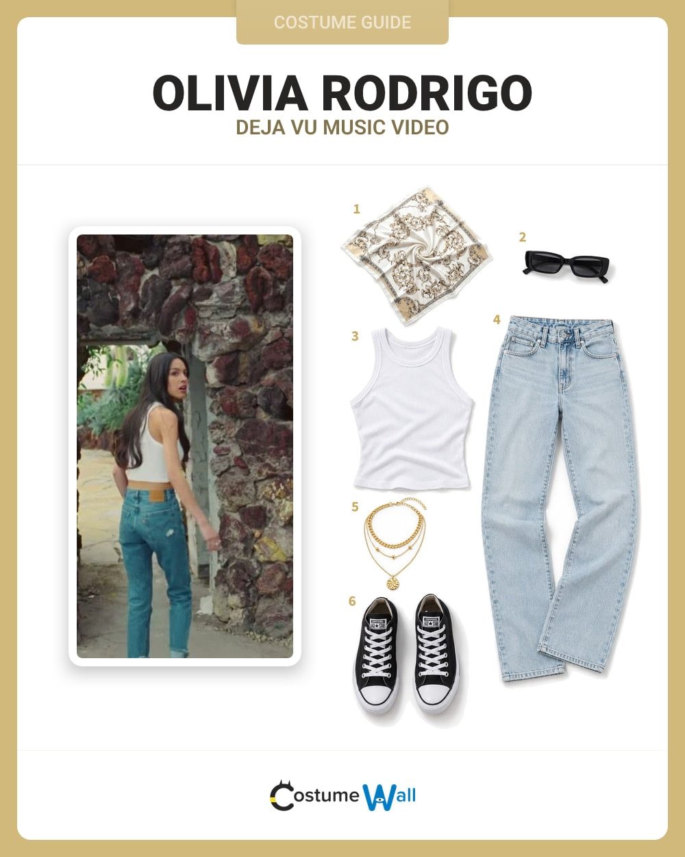 Olivia Rodrigo (Deja Vu) costume guide