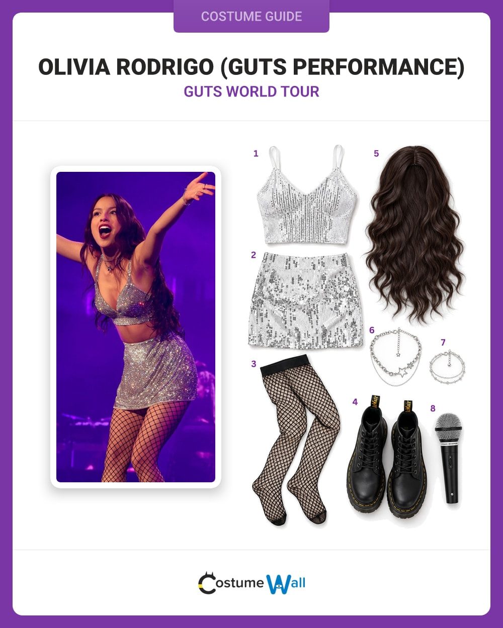 Olivia Rodrigo (GUTS Performance) costume guide