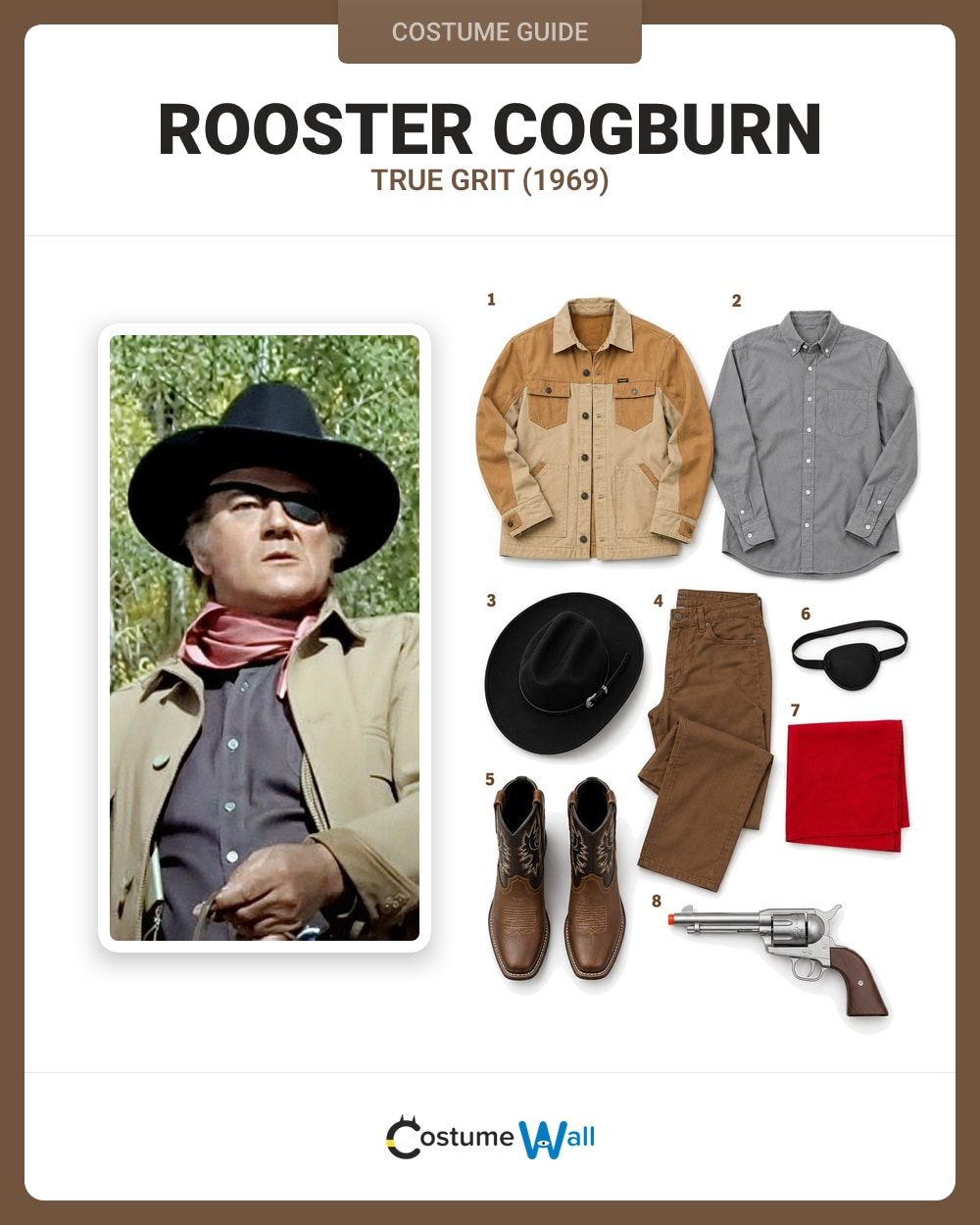 Rooster Cogburn (John Wayne) costume guide