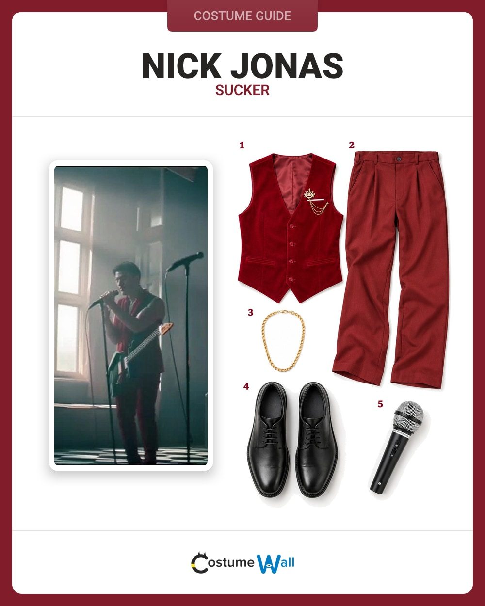 Nick Jonas (Sucker) costume guide