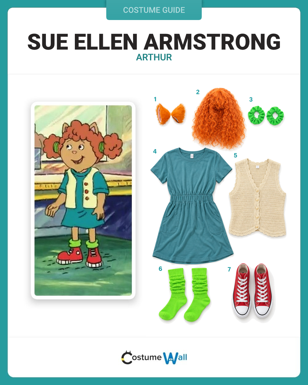 Sue Ellen Armstrong from Arthur costume guide